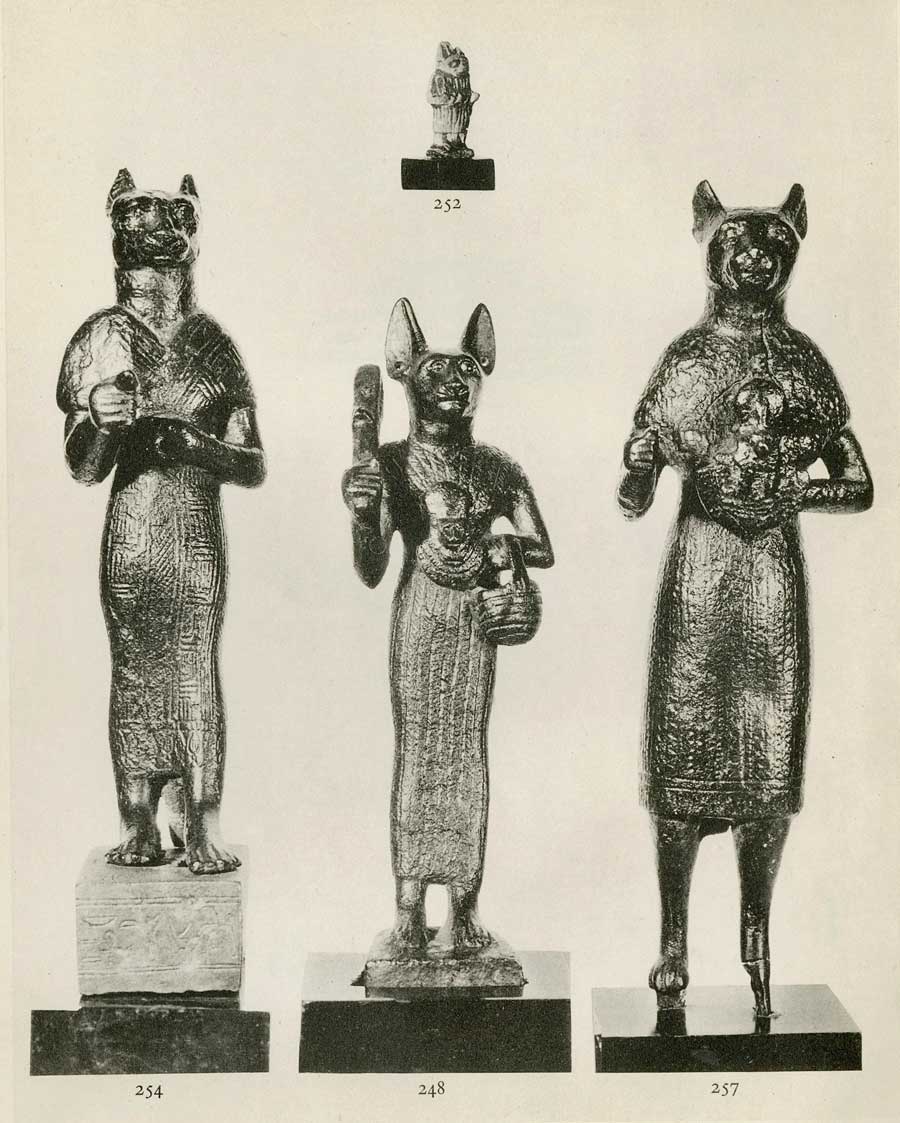 Images from the George Peabody Library’s Cat in Ancient Egypt